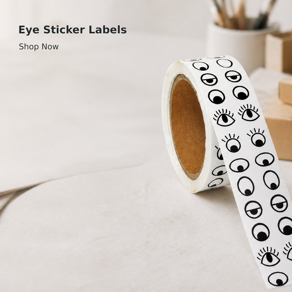White Round Sticker Labels – 2,000 per Roll