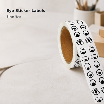 White Round Sticker Labels – 2,000 per Roll