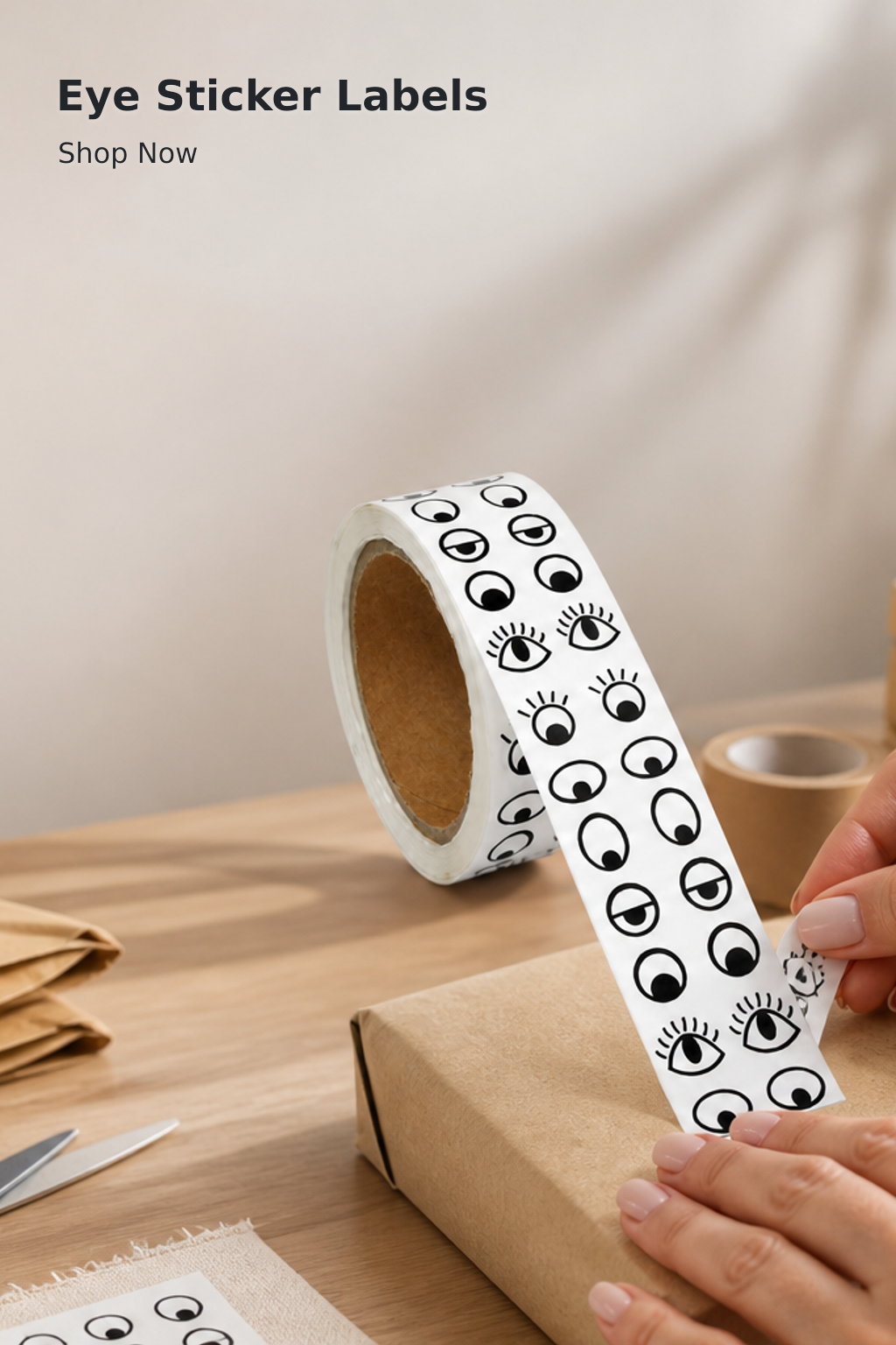 White Round Sticker Labels – 2,000 per Roll